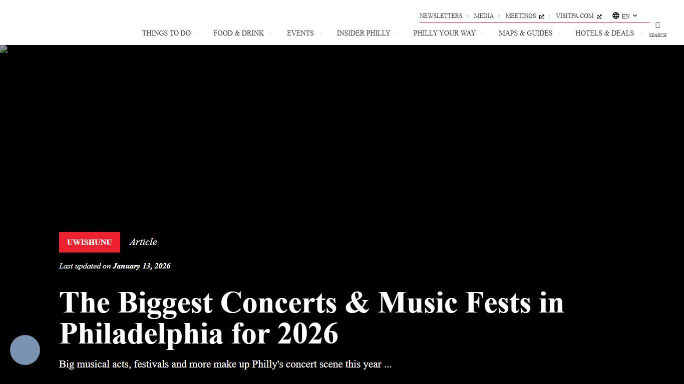 Philly's Biggest Concerts & Music Fests: 2026 Concert Calendar Visit Philadelphia